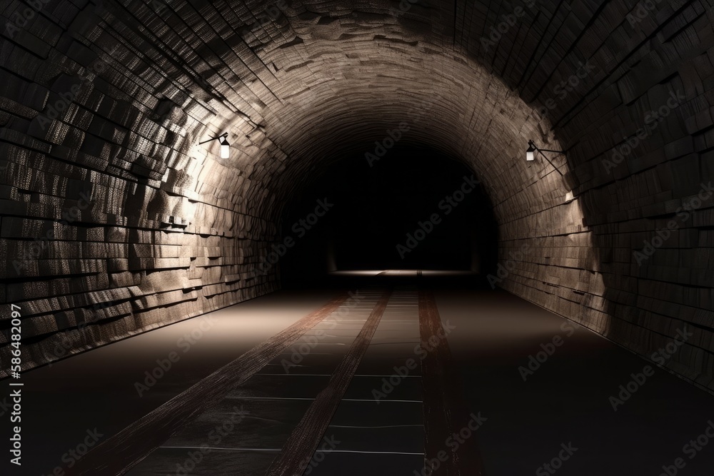 Poster The Tunnel. Generative ai