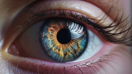 Fototapeta na wymiar Astonishing 3D Woman Eye art of an incredibly detailed and lifelike eye. Generative ai