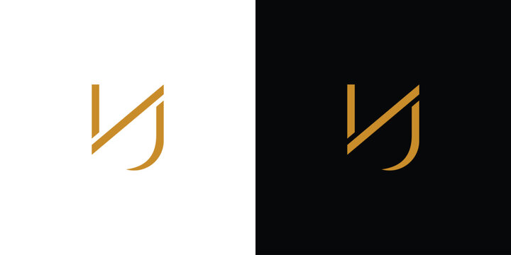  Luxury and modern NJ logo design