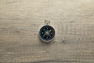 Traveling, adventure and vacation concept with compass