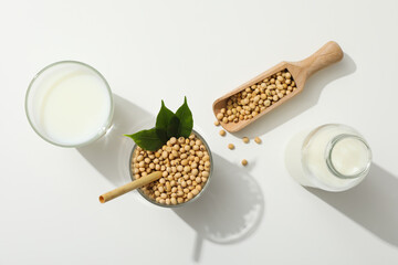 Soy milk and soy, composition for healthy food concept
