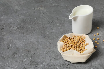 Soy milk and soy, composition for healthy food concept