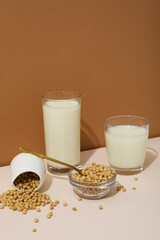 Soy milk and soy, composition for healthy food concept