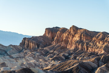 sunset in the mountains, death valley