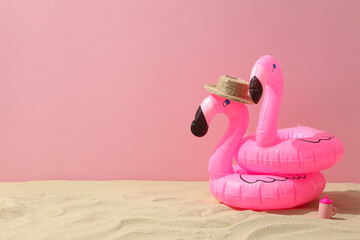 Summer vibes, vacation and relax in summertime, space for text