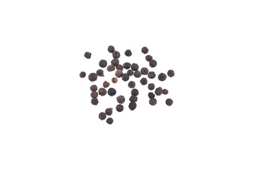 black pepper seed on white background
