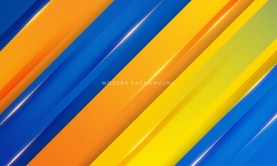 Modern abstract background blue and yellow color