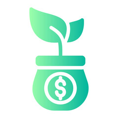 growth gradient icon