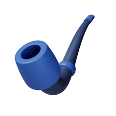 Smoking pipe 3d illustration
