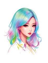 Fototapeta premium Asian beauty star girl
