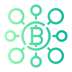 bitcoin gradient icon