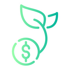 growth gradient icon