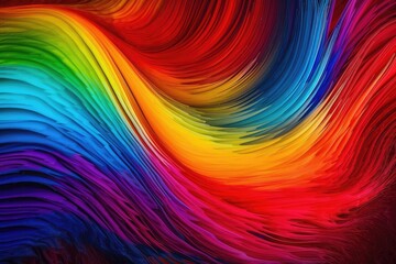 Obraz premium colorful abstract background with flowing lines. Generative AI