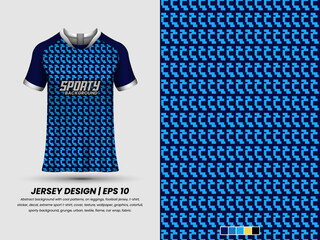 Abstract background with grunge pattern, ready to print, sublimation design, mockup jersey.