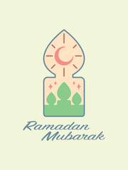 Element for ramadan celebration designs. Ramadan Kareem. Ramadan Mubarak.