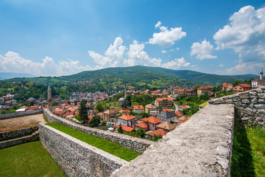 Fototapeta Travnik is the capital of the Central Bosnian Canton and is known as the viziers city because it trained dozens of statesmen for the Ottoman Empire.