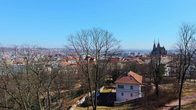 Brno panorama from Castle Hill, Czechia