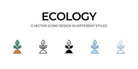 Ecology icon. Suitable for Web Page, Mobile App, UI, UX and GUI design.