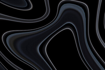 Blackish colored holographic abstract design for pattern, neon background and Wallpaper. Smooth glowing, gradient horizontal background for mobile and web app, wrapping paper, printing, book cover