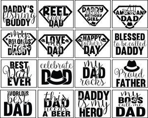 Fototapeta premium Dad SVG Bundle Design