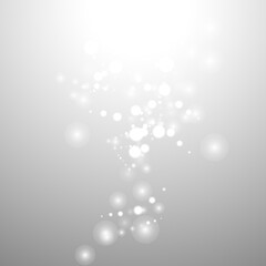 silver background bokeh bling snow flake confetti