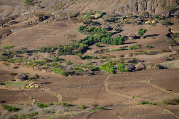 Fototapeta premium Mountain landscape northen Ethiopia Africa