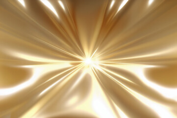 Obraz premium Luxury Silk Fabric Wallpaper with Wrinkles and Folds. Gold, Wavy Material Background. Generative AI.