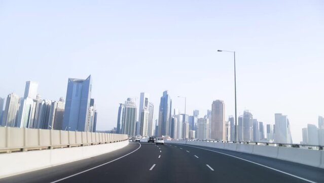 city skyline doha, quatar