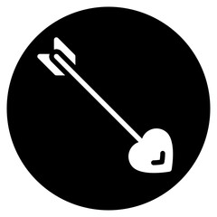 cupid glyph icon