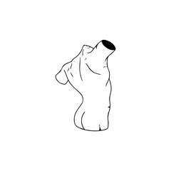 vector illustration of male body concept