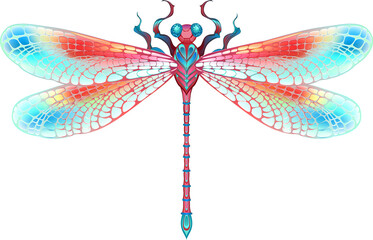 Obraz na płótnie Canvas Red dragonfly