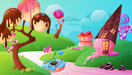 Candy Land Background