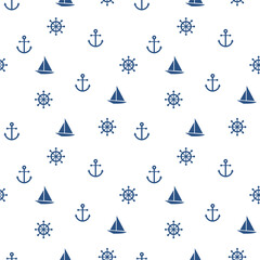 Sailing seamless pattern