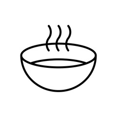 Soup icon vector. Broth illustration sign. Bouillon symbol. bisque logo.