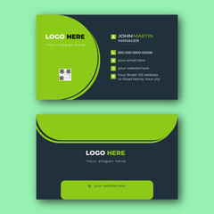 Double-sided creative business card template.Creative and modern business card template,Personal visiting card with company logo,Set of modern business card print templates,Simple and clean design.