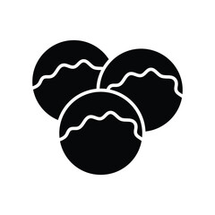 meatballs icon vector design template in white background