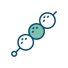 meatballs icon vector design template in white background