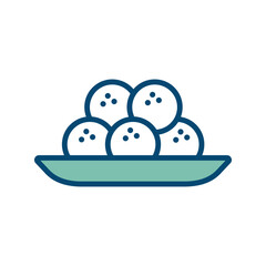 meatballs icon vector design template in white background