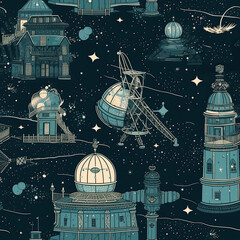Repeating pattern, 2D game background, cool world