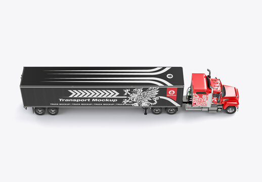 Heavy Truck Mockup