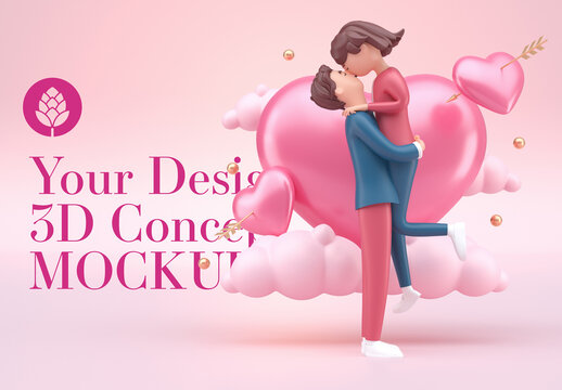 Love Concept Mockup