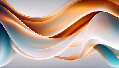 Obraz premium Abstract Background. Abstract Light Background. Abstract 3D Background. Abstract Fluid Wave 3D Background. Gradient design element for backgrounds, banners, wallpapers, posters and covers.