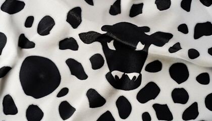 Cow Print Fabric Texture