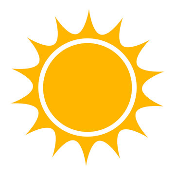 Sun icon design element illustration