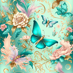 Magic fantasy with fairies Digital Paper 