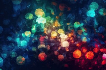 colorful abstract light display. Generative AI