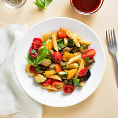 Ratatouille pasta salad