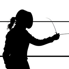 fencing , silhouette, fishing, vector, sport, illustration, woman, people, fisherman, bow, arrow, black, samurai, sword, golf, archery, rope, art, archer, person, fish, warrior, generative, ai