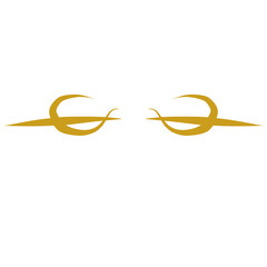 Naklejka premium gold line divider 