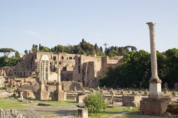 Obraz premium details of roman forum, Rome, Italy